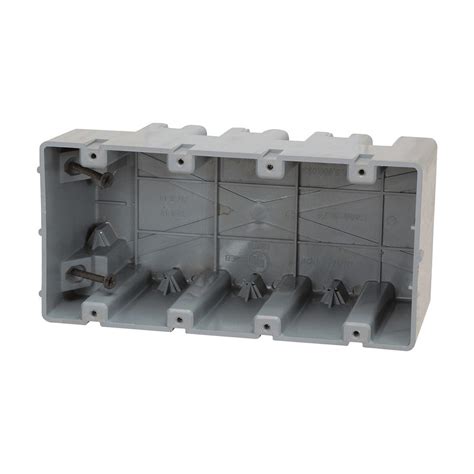 four gang electrical box new work|4 gang weatherproof outlet box.